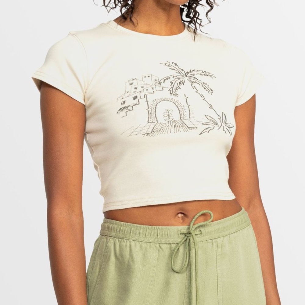 NEW Women’s Roxy All Day Crop Top Size S Surf wear